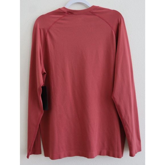 Fabletics Men's Sz Large Red The Training Day Lightweight Long Sleeve Tee - Picture 2 of 6